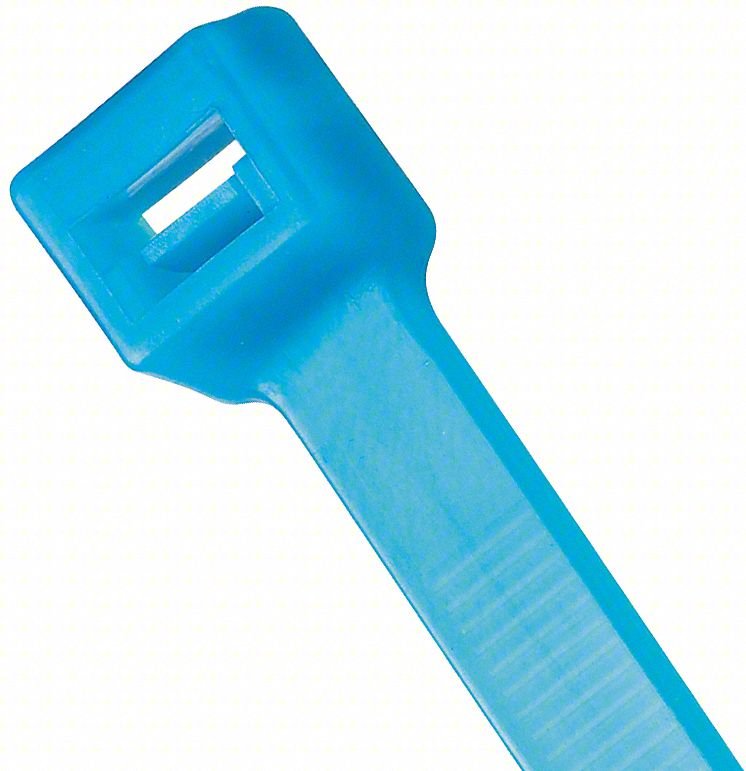 Cable Tie,14.6 in,Aqua,PK100