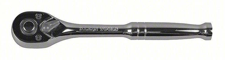Hand Ratchet, 7 in, Chrome, 3/8 in