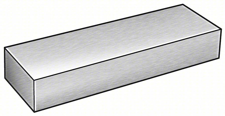 Flat Bar Stock,Aluminum,4 in Over. W