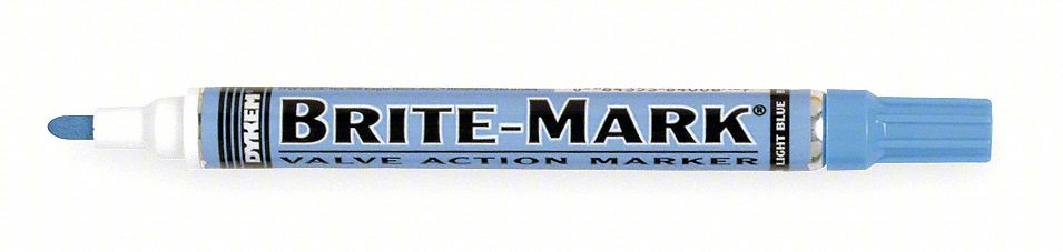 PAINT MARKER, PERMANENT, LIGHT BLUE