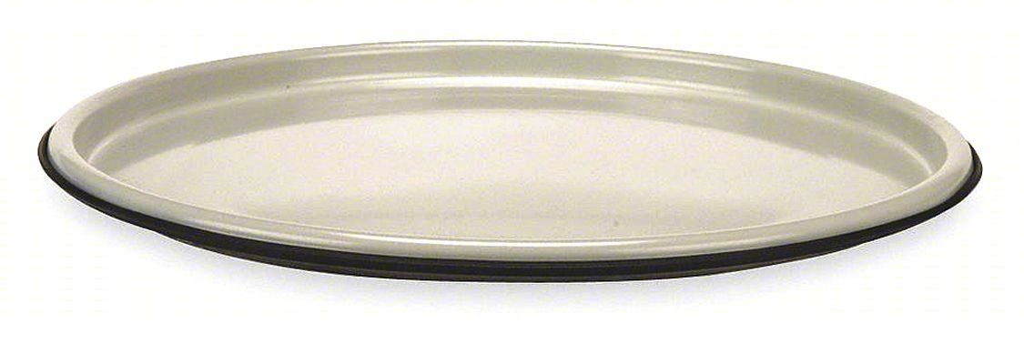 Drum Cover,White,Steel,5 to 16 gal