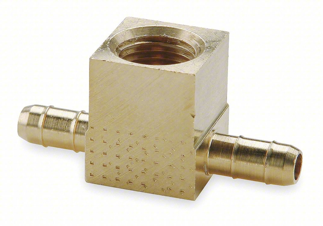 Female Branch Tee,0.170 In Tube,Brass