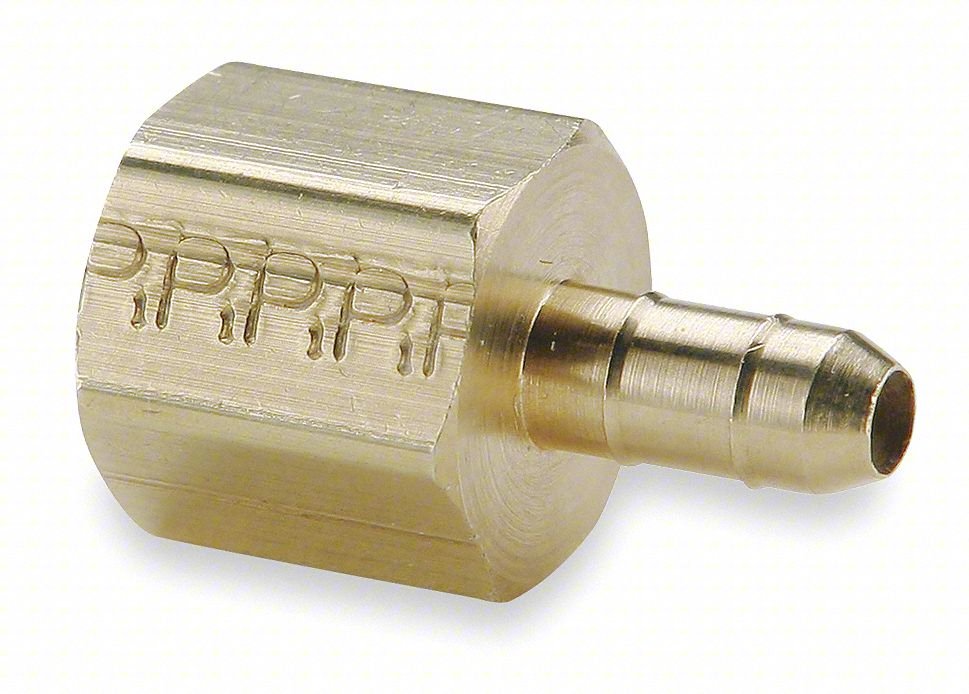Female Connector,0.250 In Tube,Brass