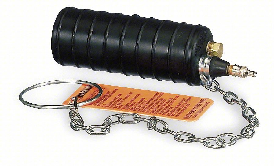 Test Ball Plug,Ring&Chain,6"Deflate L