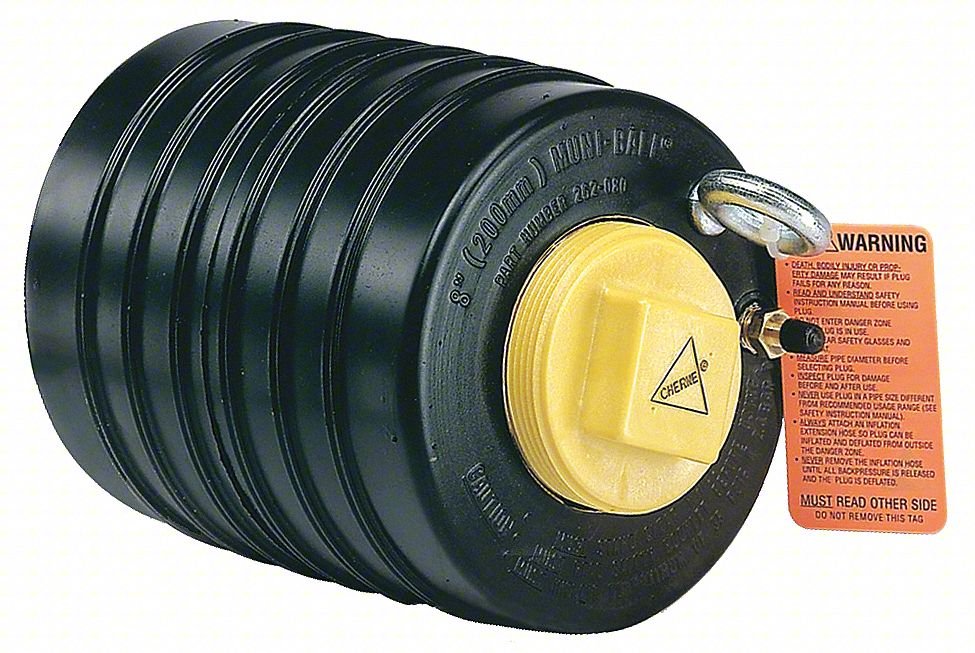 Test Ball Plug,Eyebolt,10"Deflate L