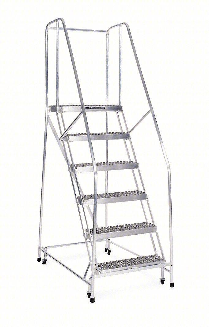 Rolling Ldr,Welded,Hndrl,Platfm 70In H