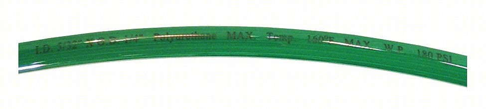 Tubing,1/4 In OD,100 Ft L,Green