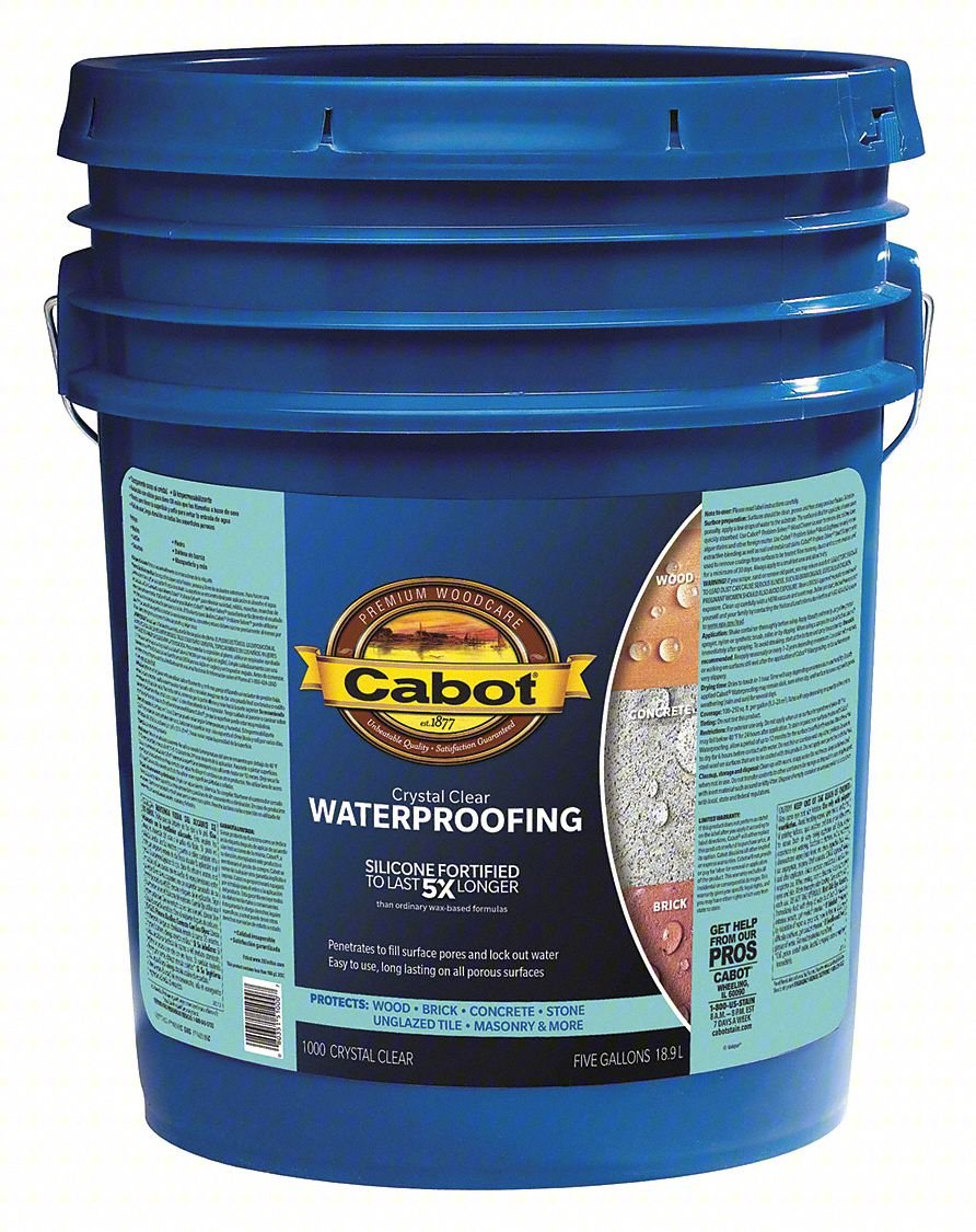 Sealer,Crystal Clear,Flat,5 gal.
