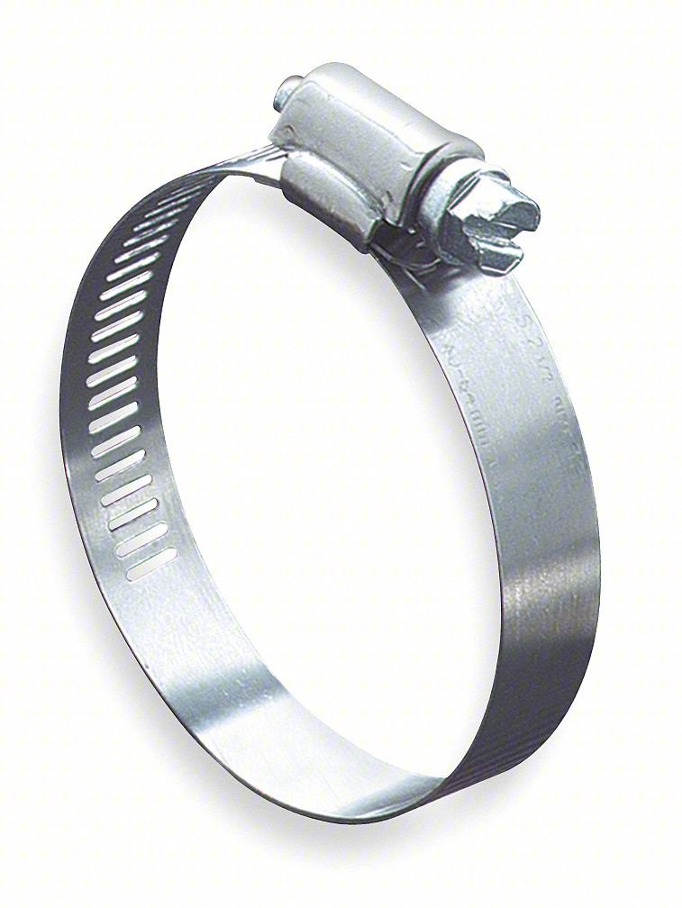 Worm Gear Hose Clamp,1/2"W,7/16"ID,PK10
