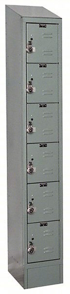 BOX LOCKER: 12 IN X 12 IN X 78 IN, 6 TIE