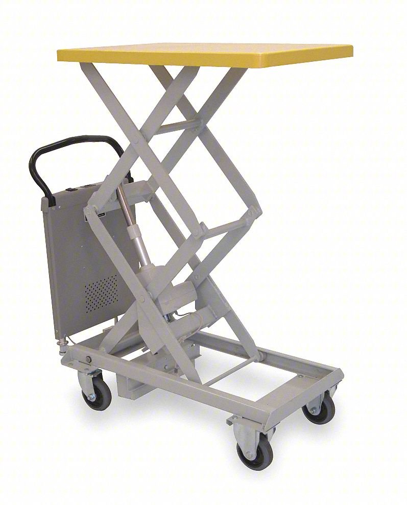 Scissor Lift Cart,220 lb.,Steel,Fixed