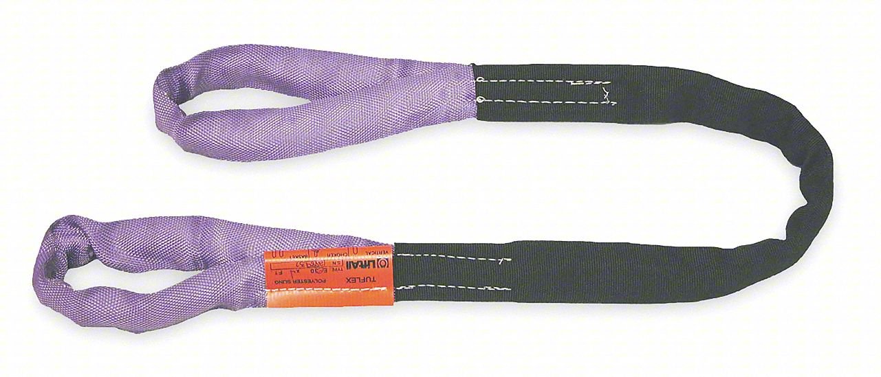 ROUND SLING,FLAT EYE,6 FT L,5,200 LB CAP
