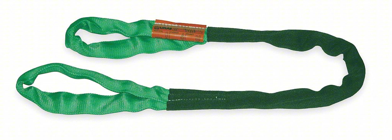 ROUND SLING,FLAT EYE,4 FT L,10600 LB CAP