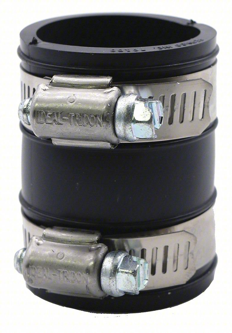 Flexible Coupling, PVC, 1 1/4" Pipe Size
