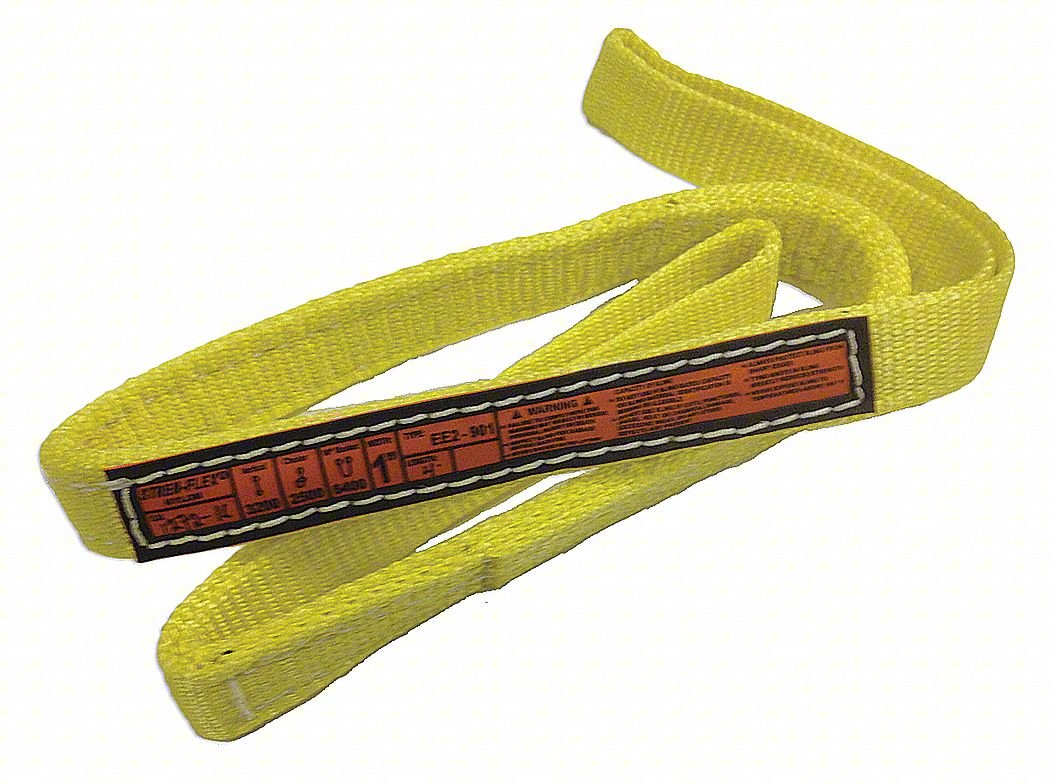 WEB SLING,FLAT EYE,5 FT L,11000 LB CAP.