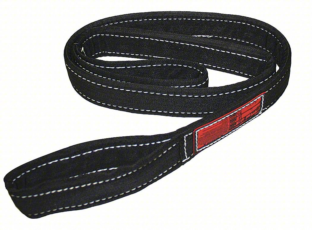WEB SLING,FLAT EYE,8 FT L,9,600 LB CAP.