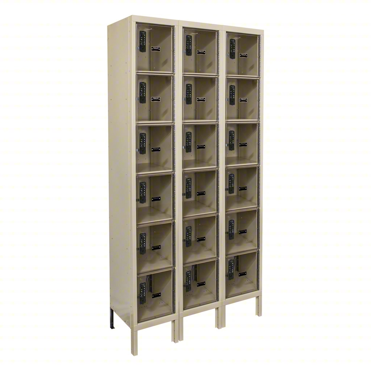 BOX LOCKER: 36 IN X 18 IN X 78 IN, 6 TIE