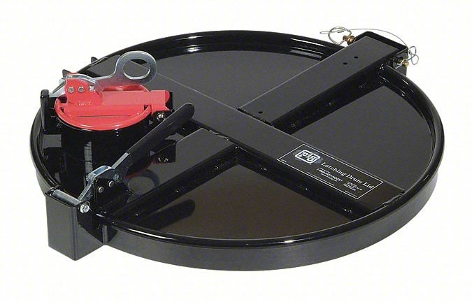 DRUM LID, BLACK, STEEL