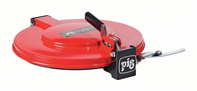 Latching Pail Lid,Red,Steel,5 gal