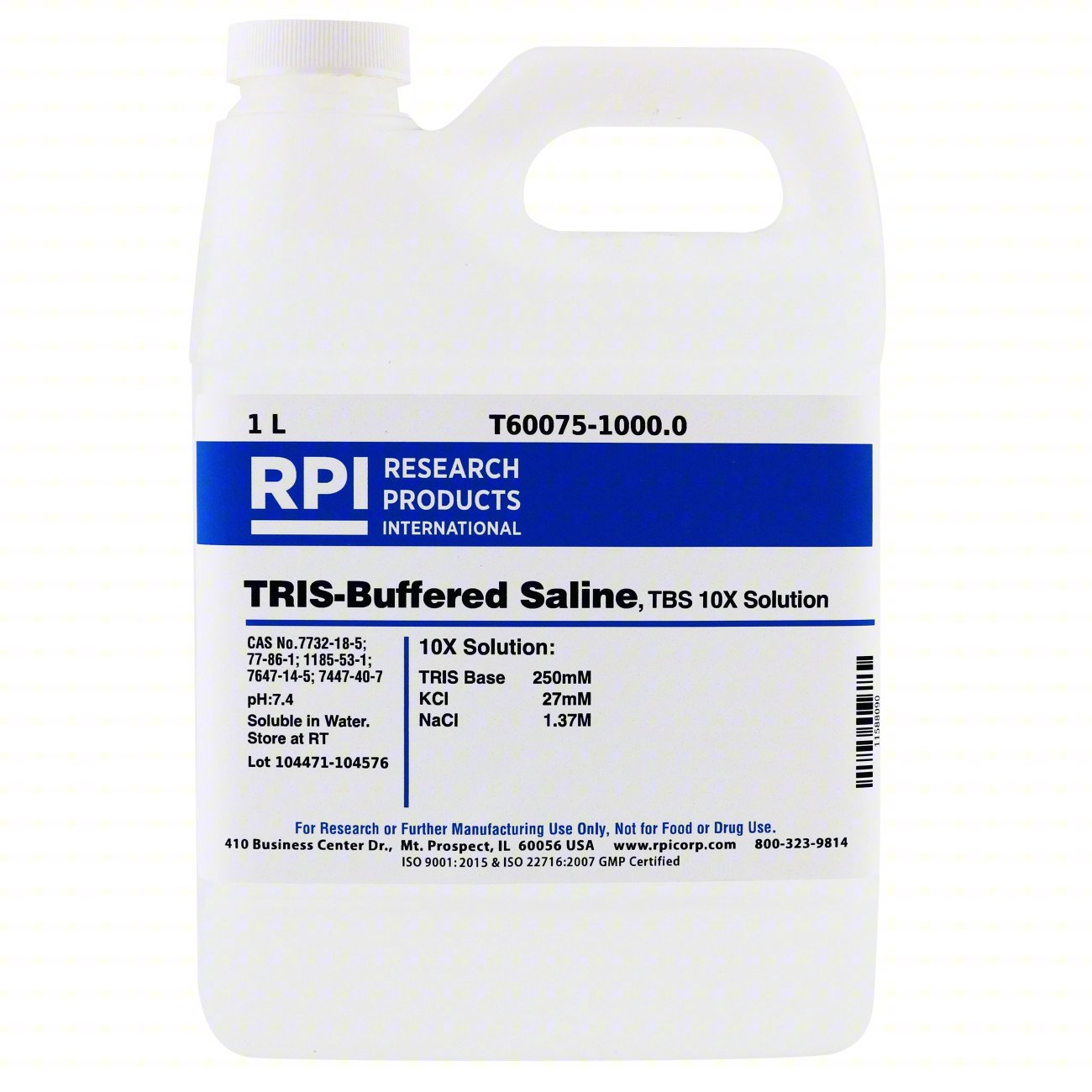 TRIS Buffered Saline 10x Solution,1L