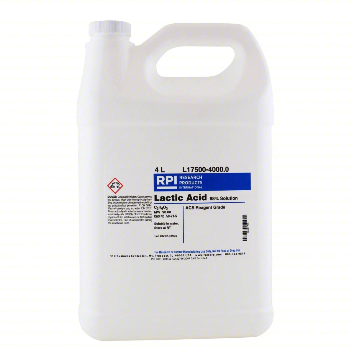 Lactic Acid, 88 Percent,4L