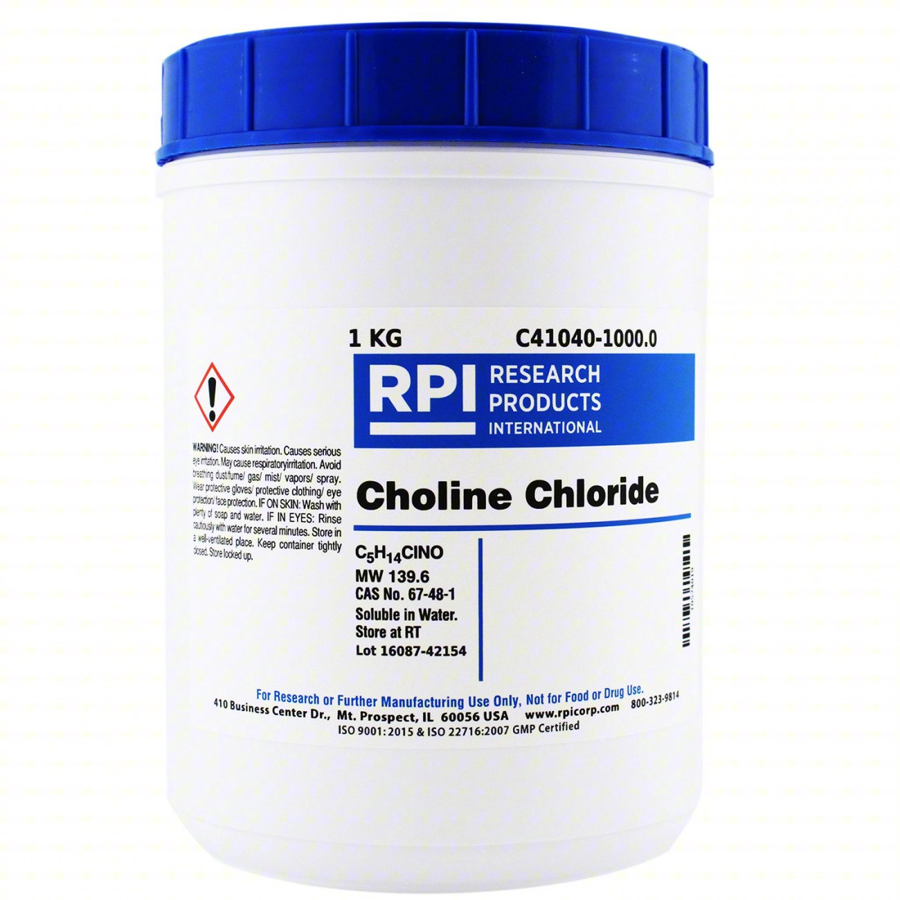 CHOLINE CHLORIDE: LAB, 1 KG, 67-48-1, 10