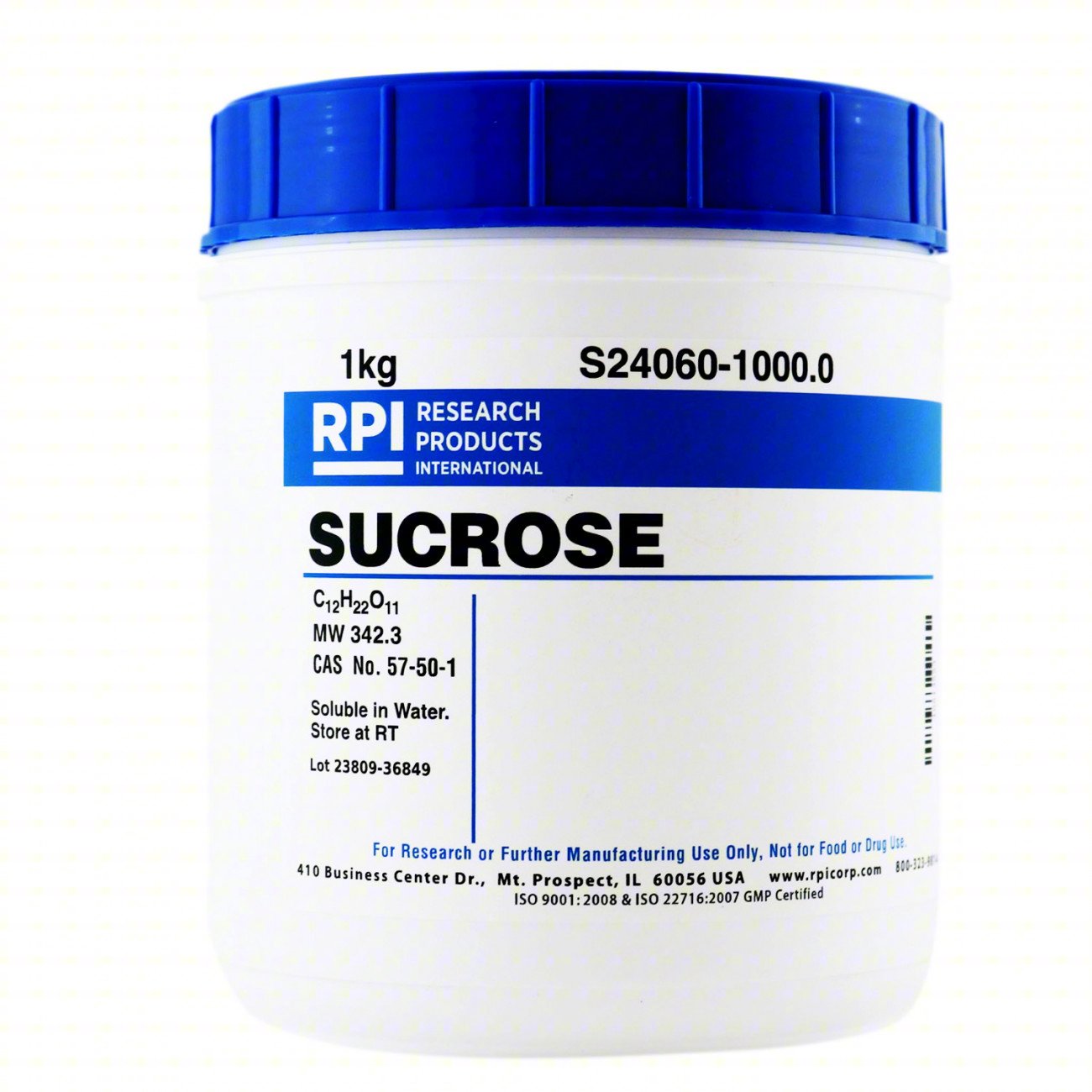 SUCROSE: LAB, 1 KG, 57-50-1, REAGENT, PO