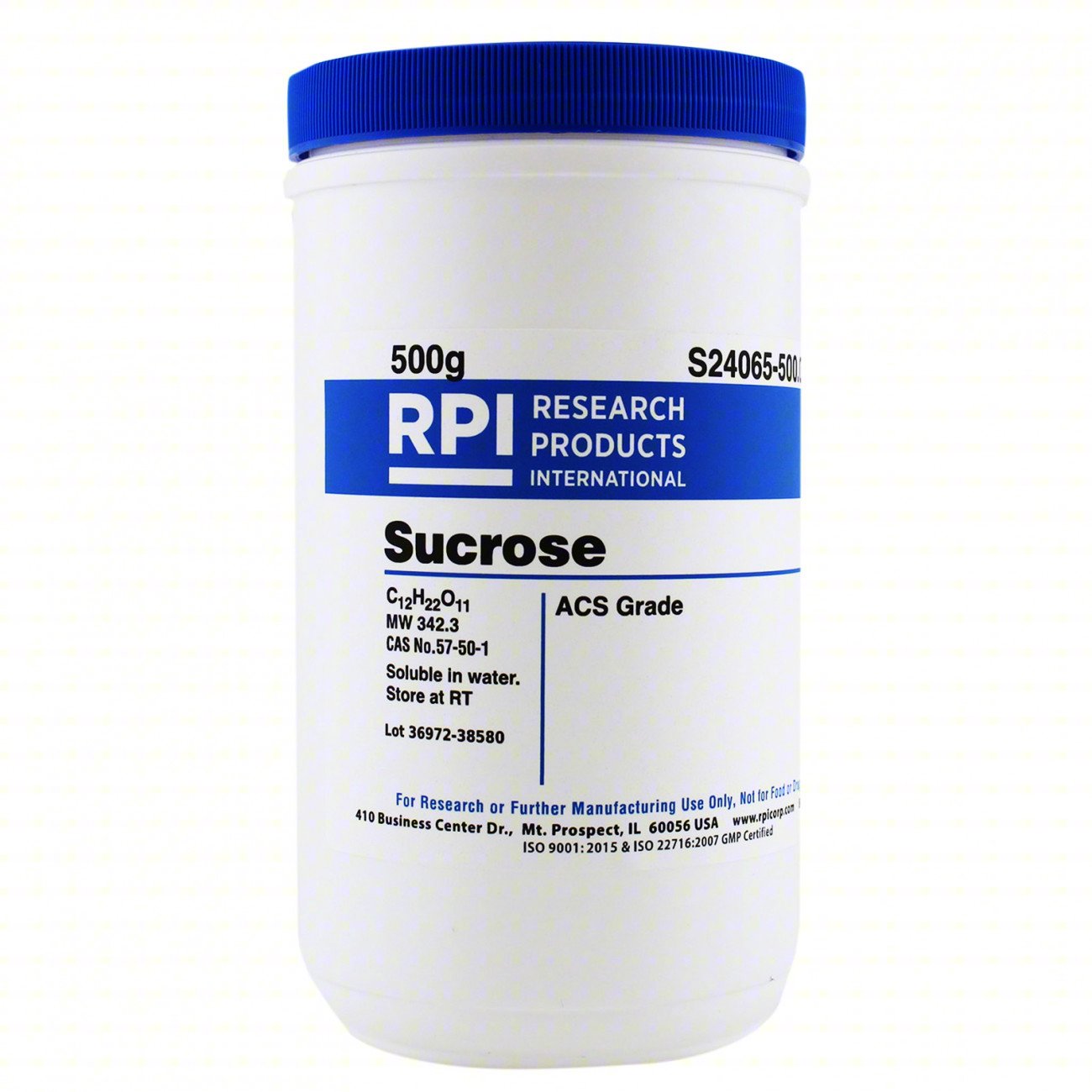SUCROSE: ACS, 500 G, 57-50-1, REAGENT, P