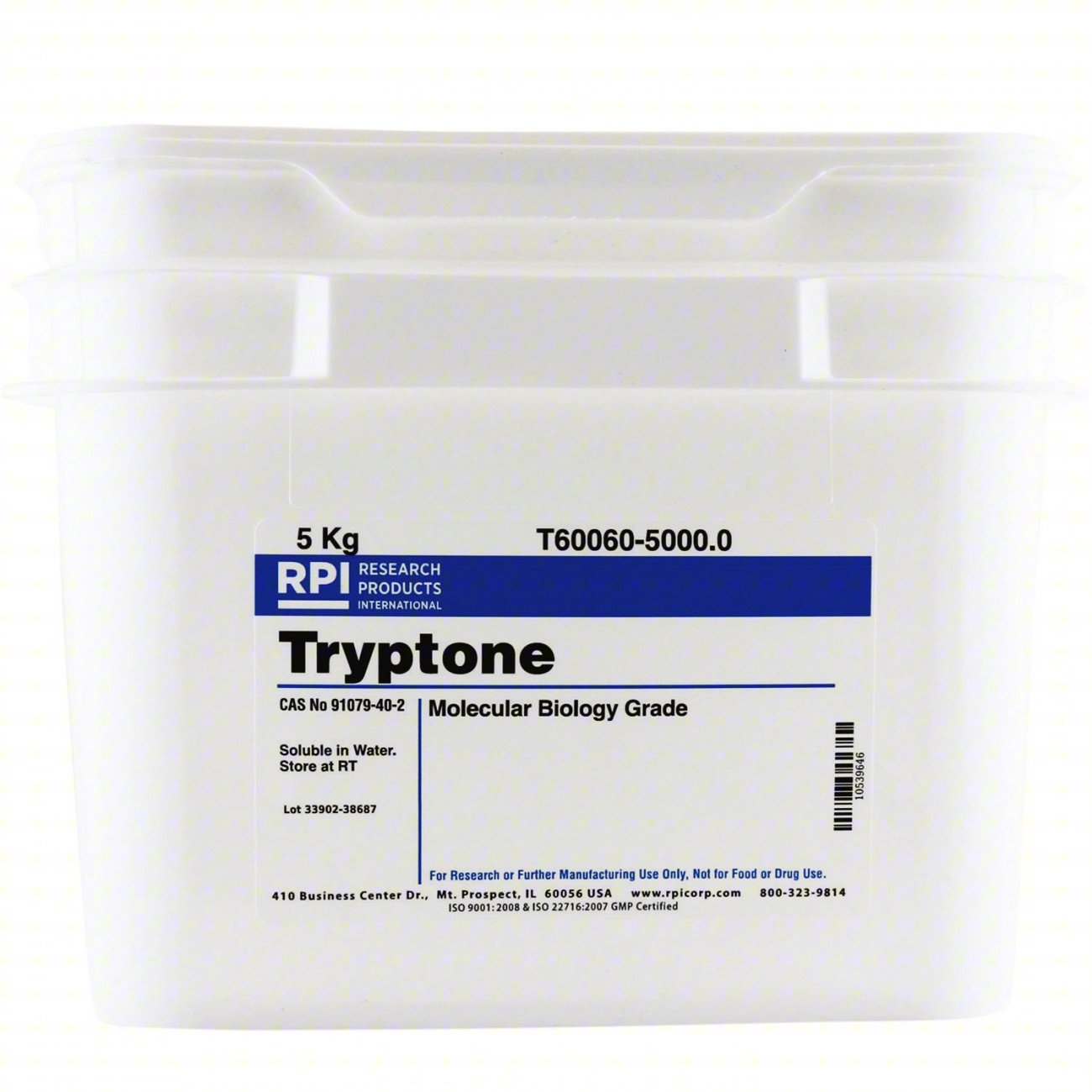 TRYPTONE: LAB, 5 KG, 91079-40-2, REAGENT