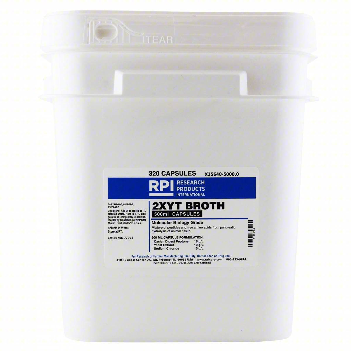 2XYT BROTH: LAB, 4,960 G, 7647-14-5/8013