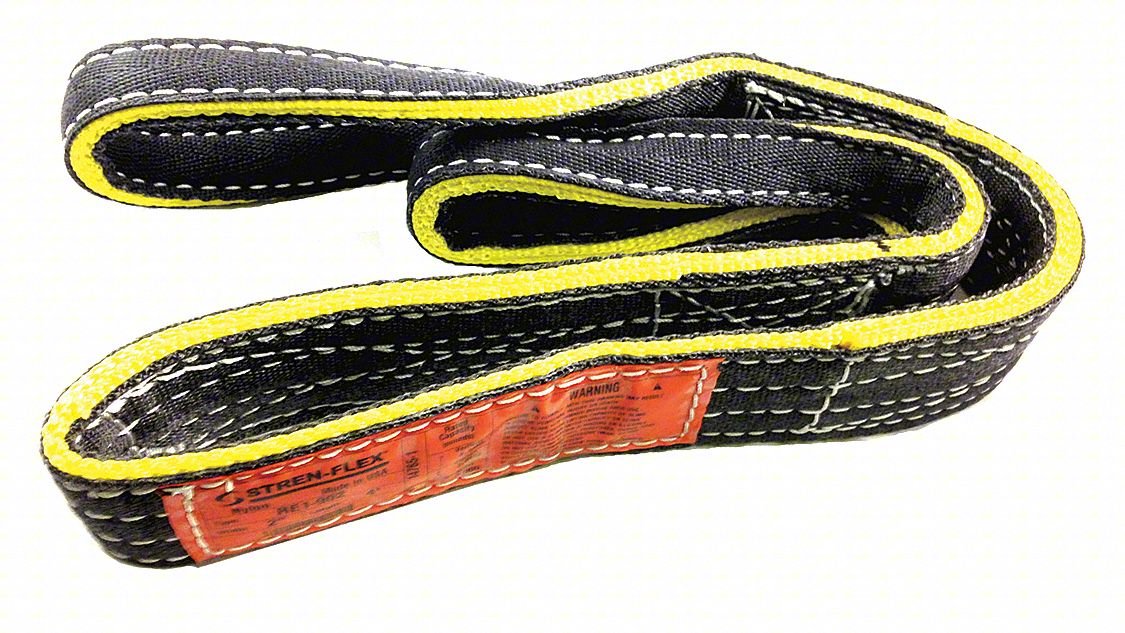 WEB SLING,REVERSE EYE,8 FT L,7,500 LB