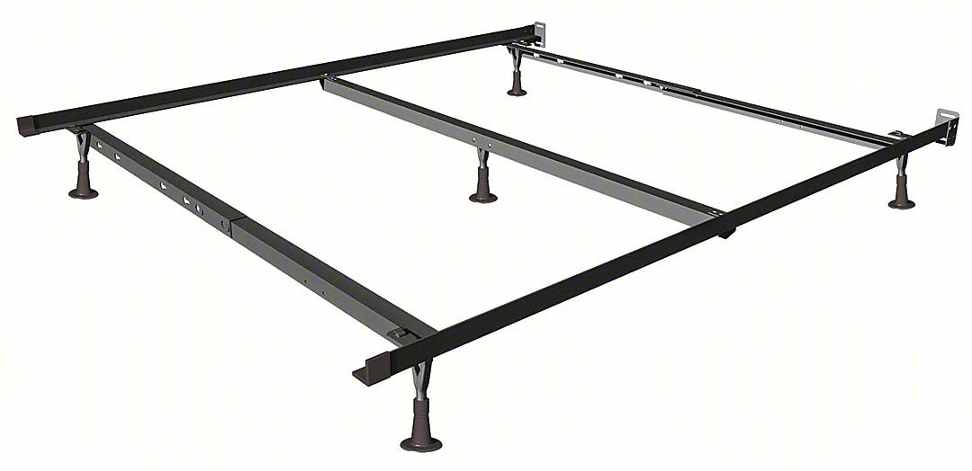 BED FRAME,7 1/4 IN H,BROWN