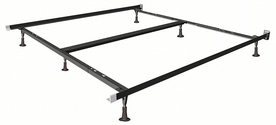 BED FRAME,7 1/4 IN H,BROWN