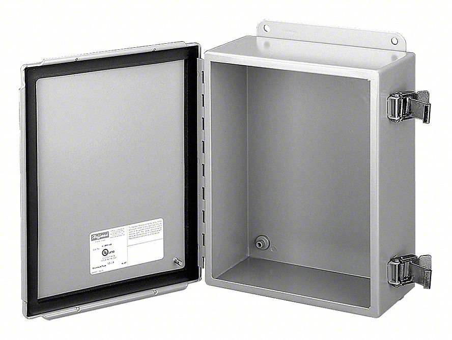 ENCLOSURE: STEEL, 10 IN X 8 IN X 4 IN, N