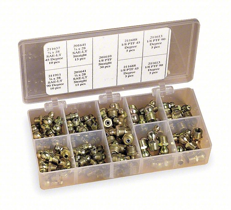 FITTING KIT, GREASE, 100 PC