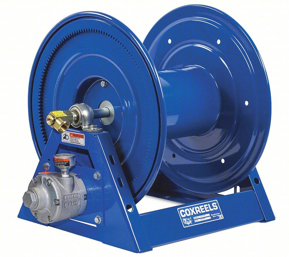 Air Hose Reel,100 ft (1/2 in I.D.),Blue