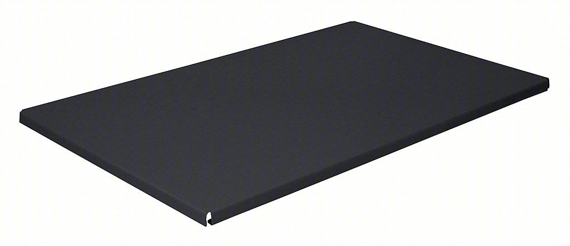 Shelf,46 In. W x 24 In. D,Black