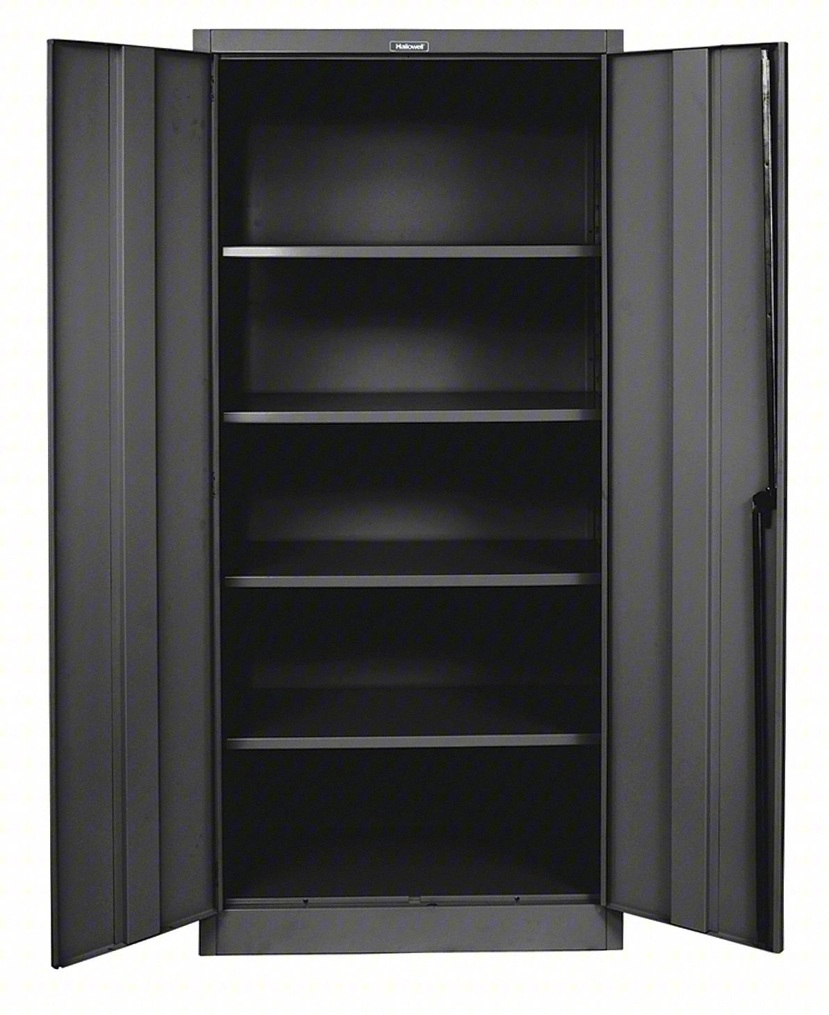 Shelving Cabinet,72" H,36" W,Black