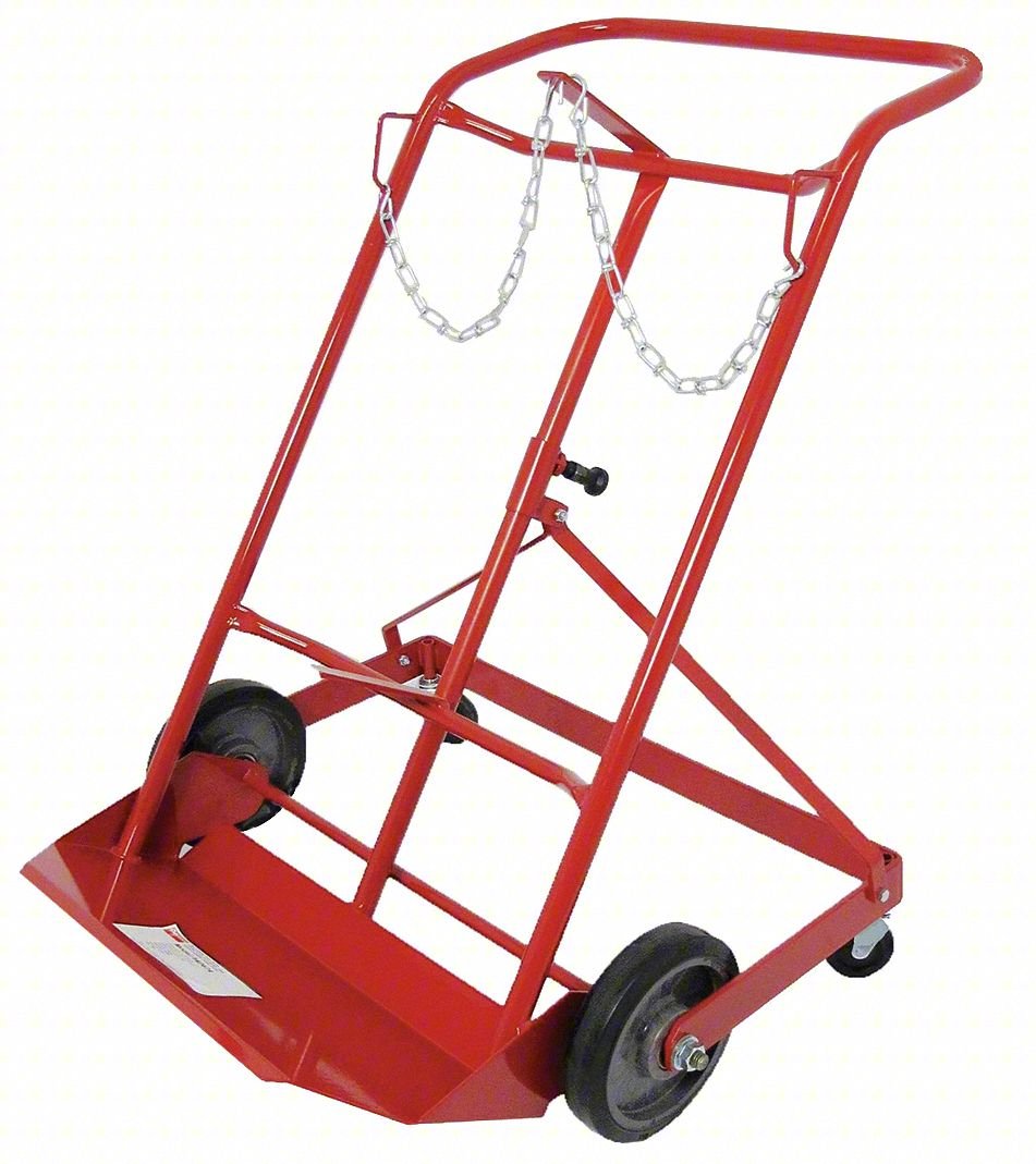 Cylinder Hand Truck,500lb,42"x19"x24-1/2