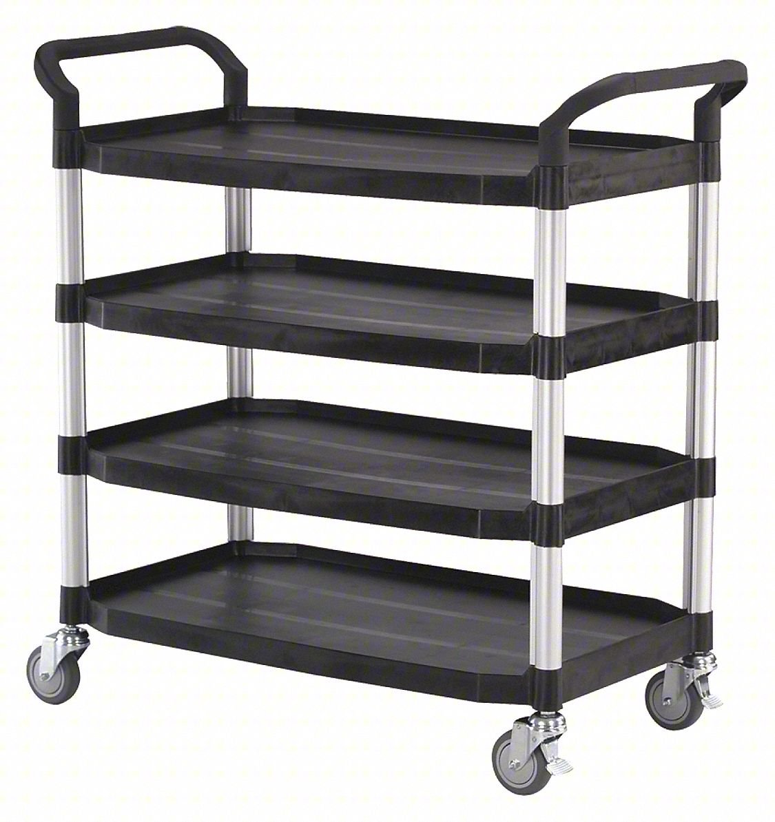 Utility Cart,Black,42-1/4 in.H