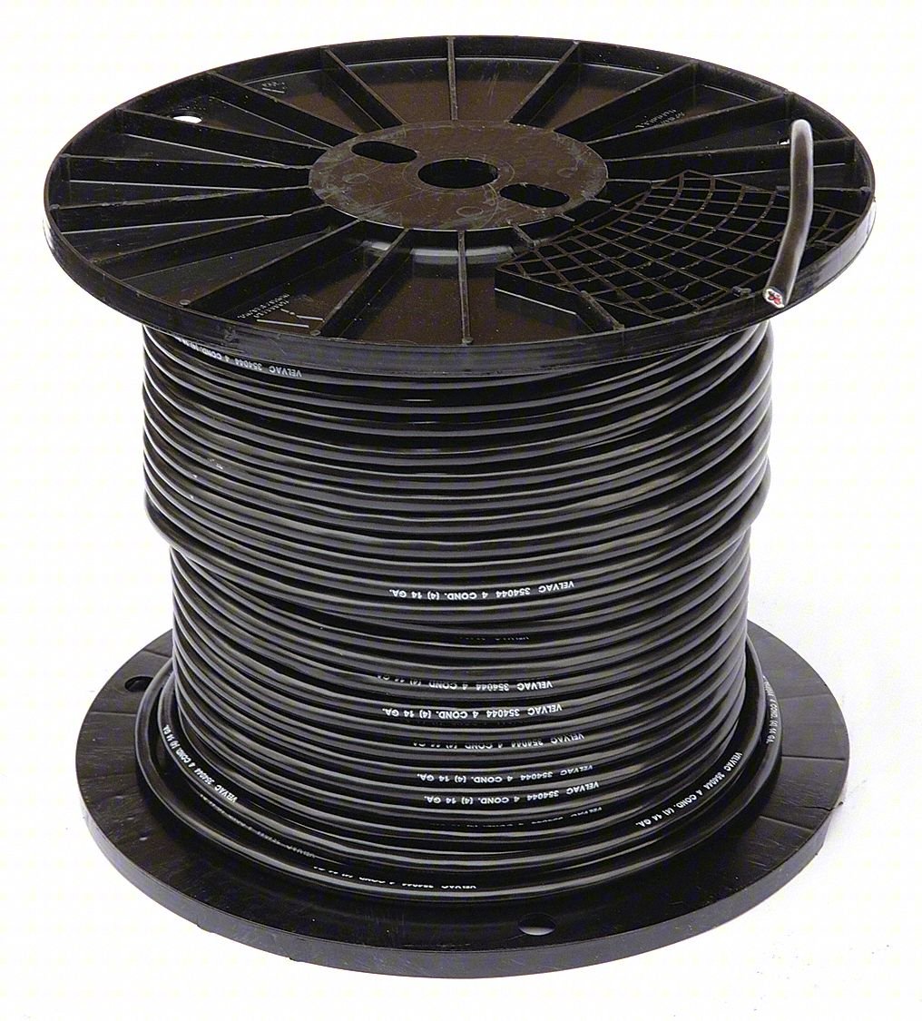 TRAILER CABLE, 14 AWG, BLACK, 500 FT
