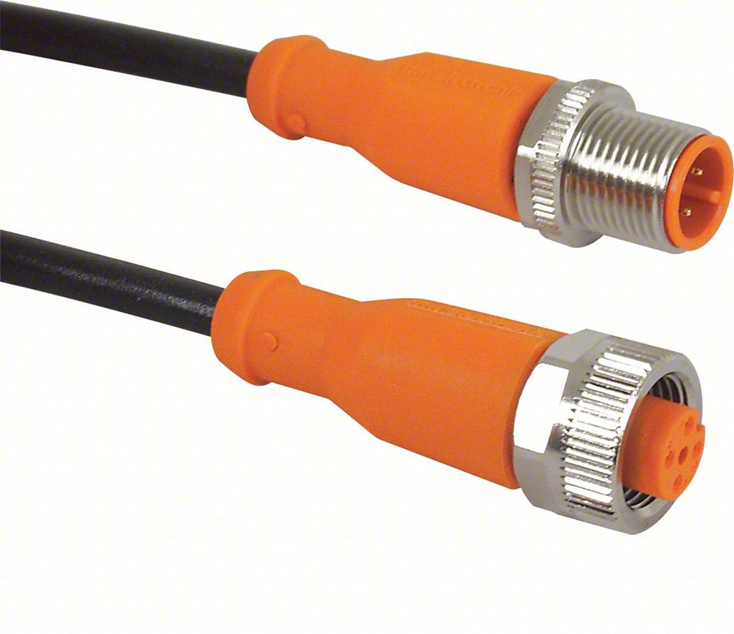 CORDSET: M12 MALE STRAIGHT X M12 FEMALE