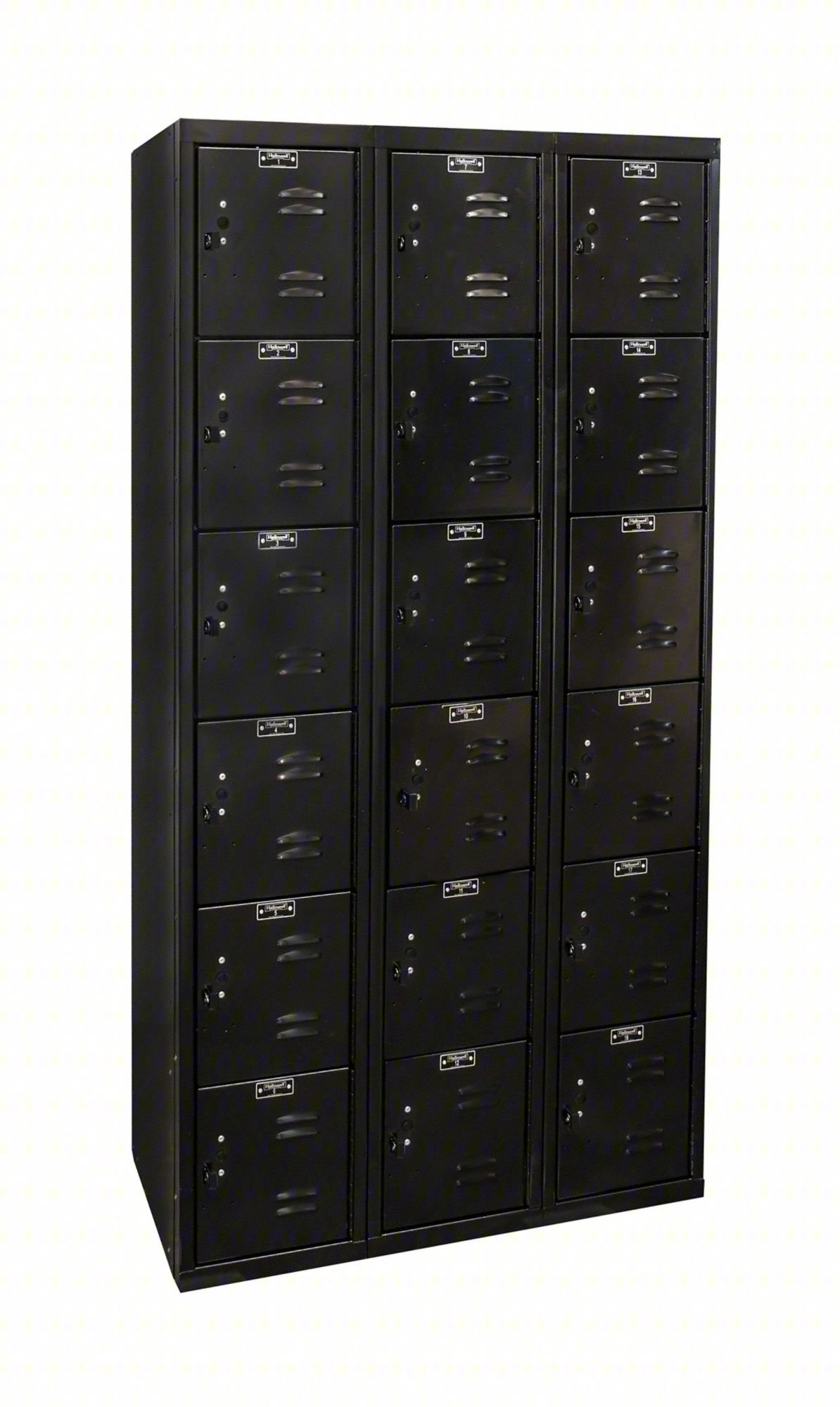 BOX LOCKER: 36 IN X 18 IN X 72 IN, 6 TIE