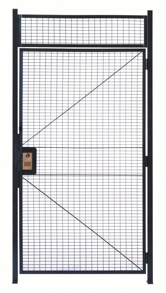 Hinged Gate,4 ft x 7 ft 3-1/4 In