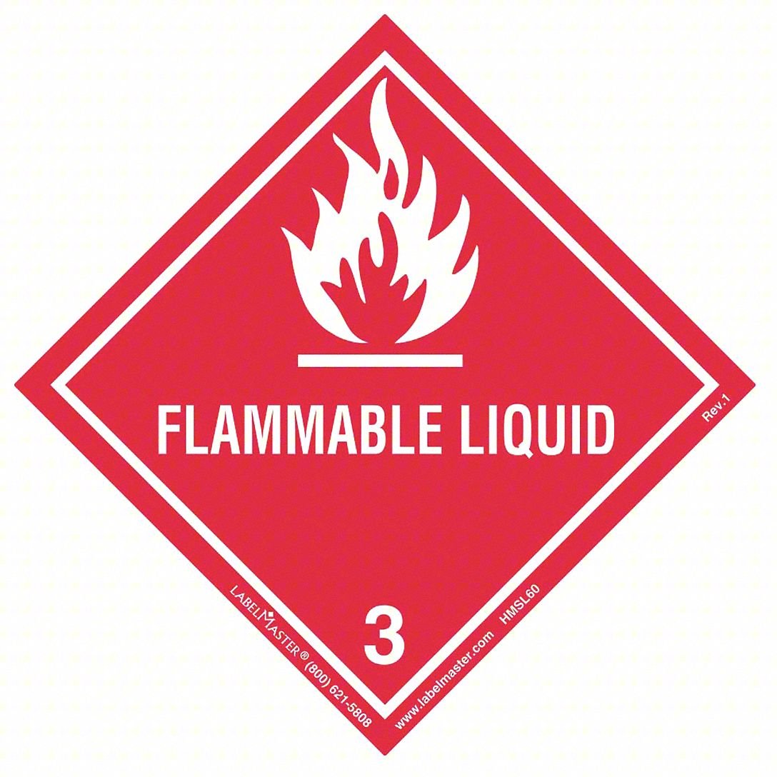 DOT Container Label,4" Label W