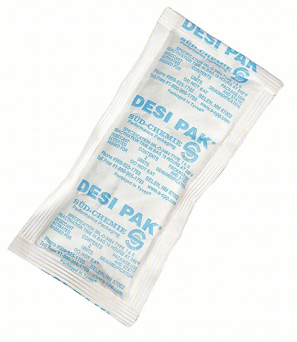 DESICCANT: 3 IN WD, 6 IN LG, 1.67 CU FT