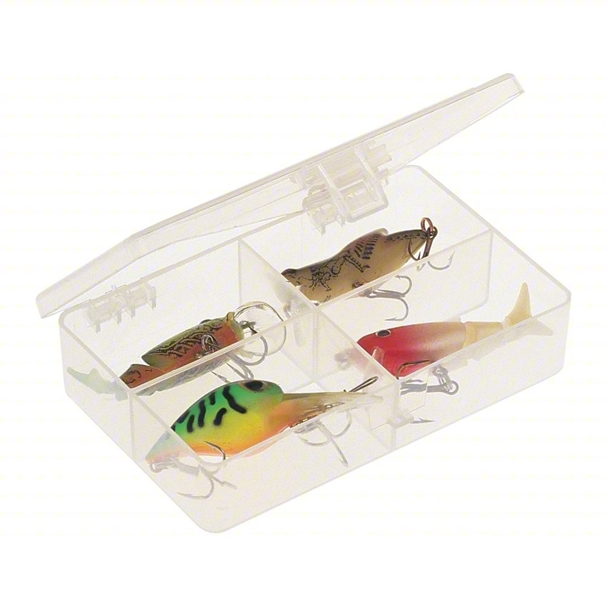 Compartment Box,Molded Tension,Clr,1 in