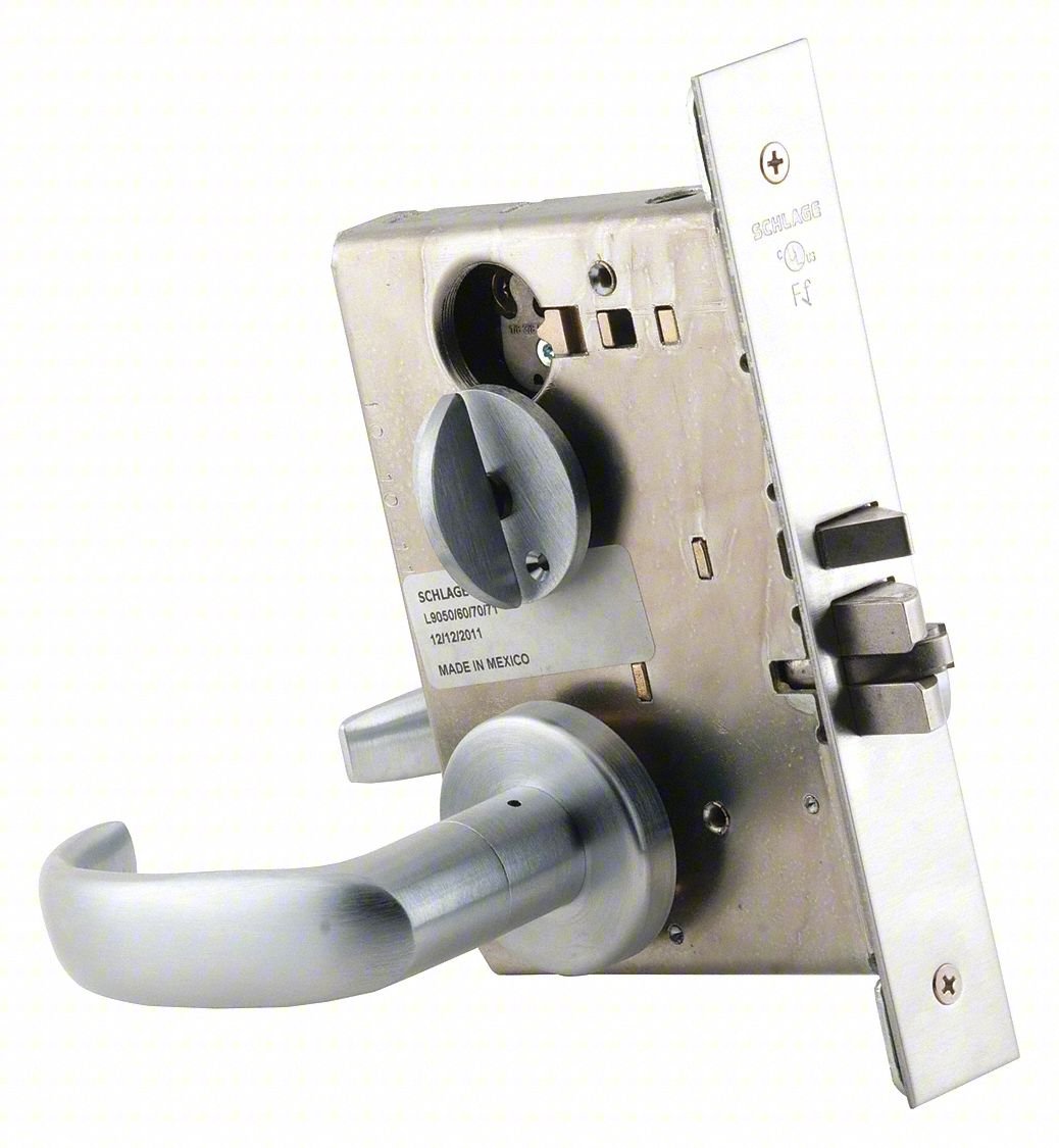 Entry Lock, 17A Trim, Satin Chrome, C123