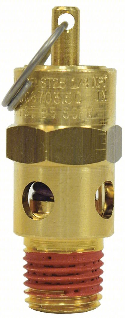 Air Safety Valve,1/4" Inlet, 270 psi