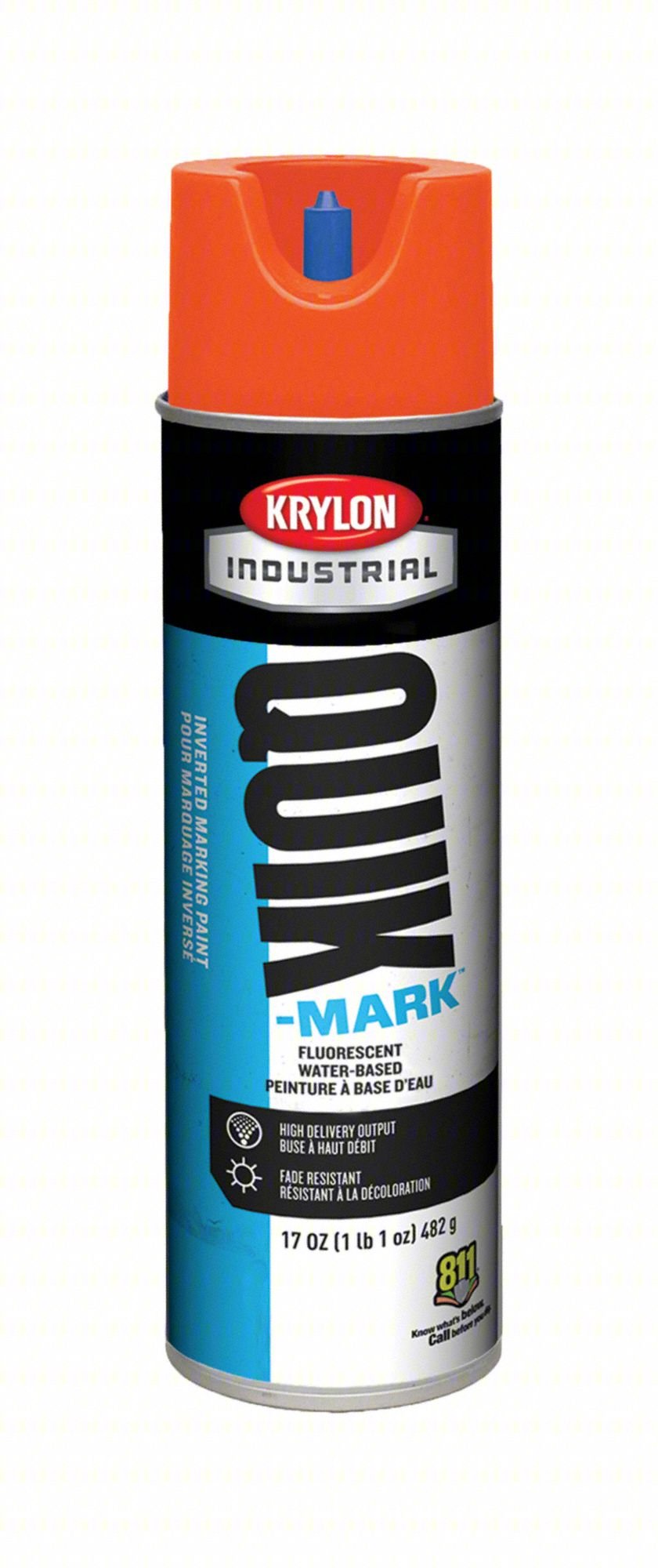 Marking Paint,20oz,Fluorescent RedOrange